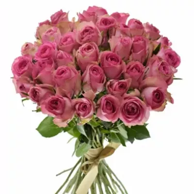 Kytice 35 růžových růží SUPREME+ 50cm