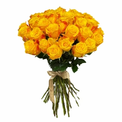 Kytice 35 žlutých růží CANDLELIGHT