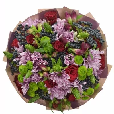 Míchaná kytice 45 ks Rebecca 35cm