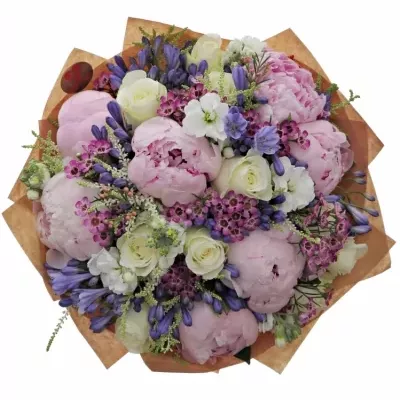 Míchaná kytice 47 ks ROBERTA 40cm ø30cm