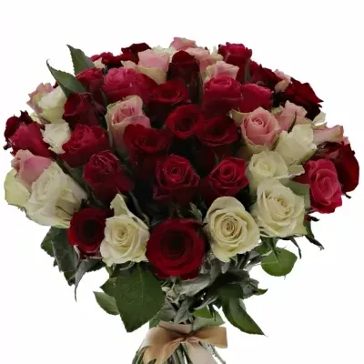 Kytice 55 míchaných růží RADWAN 50cm