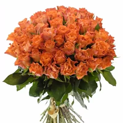 Kytice 55 oranžových růží AMINA