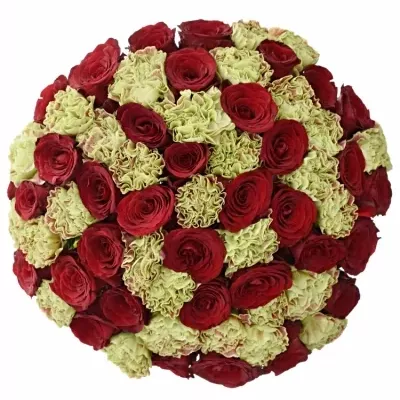 Míchaná kytice 65 ks RIONNA ø50cm