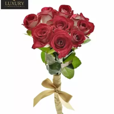 Kytice 9 luxusních růží BLUEZ  50cm