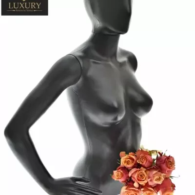 Kytice 9 luxusních růží CHERRY BRANDY 70cm