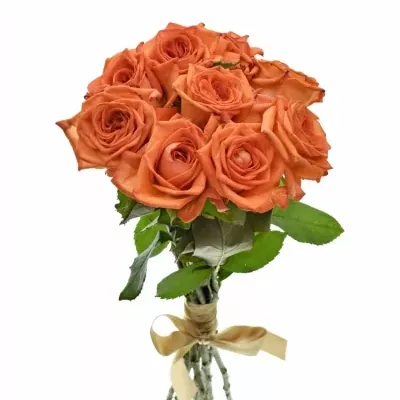 Kytice 9 oranžových růží NARANGA