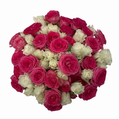 Kytice míchaná 100+ květů růží TEREZIA 40 cm