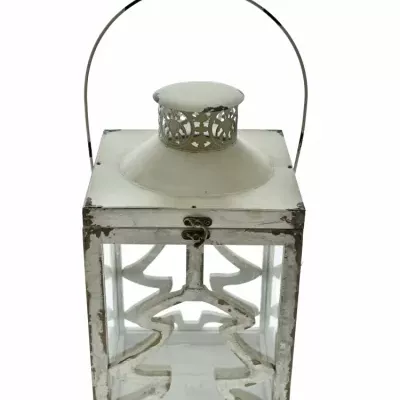 LANTERN WOOD GREY 28x15x15cm