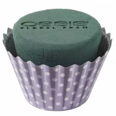OASIS FLORAL CUPCAKE PUNTÍK FIALOVÝ Ø8cm