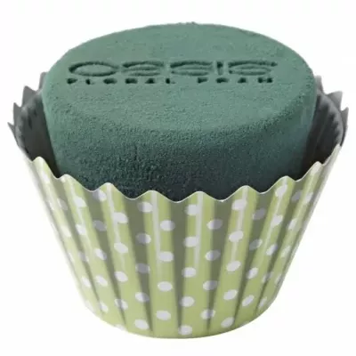 OASIS FLORAL CUPCAKE PUNTÍK ZELENÝ Ø8cm
