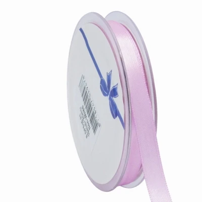 Oboustranná saténová stuha 10mm x 25m pastelově fialová