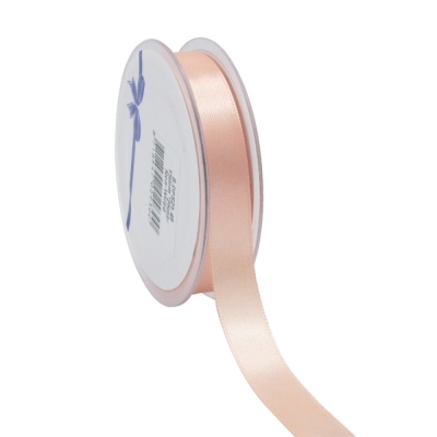 Oboustranná saténová stuha 15 mm x 25 m lososová
