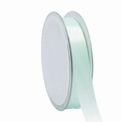 Oboustranná saténová stuha 15 mm x 25 m mátová