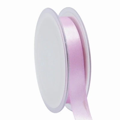 Oboustranná saténová stuha 15 mm x 25 m pastelově fialová
