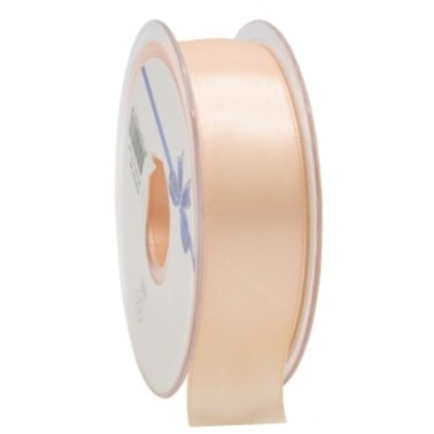 Oboustranná saténová stuha 25 mm x 25 m lososová