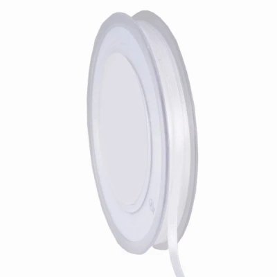 Oboustranná saténová stuha 3 mm x 50 m bílá