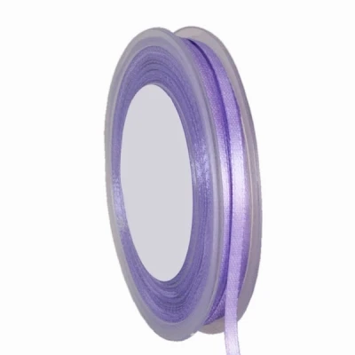 Oboustranná saténová stuha 3 mm x 50 m levandulová
