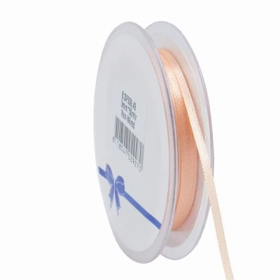 Oboustranná saténová stuha 3 mm x 50 m lososová