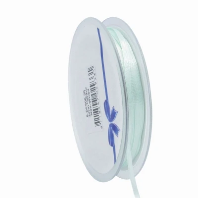 Oboustranná saténová stuha 3 mm x 50 m mátová