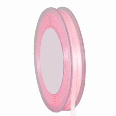 Oboustranná saténová stuha 3 mm x 50 m růžová 