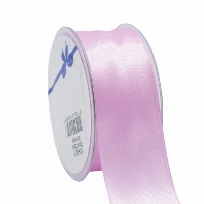 Oboustranná saténová stuha 38 mm x 25 m pastelově fialová