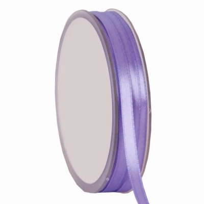 Oboustranná saténová stuha 6 mm x 50 m levandulová