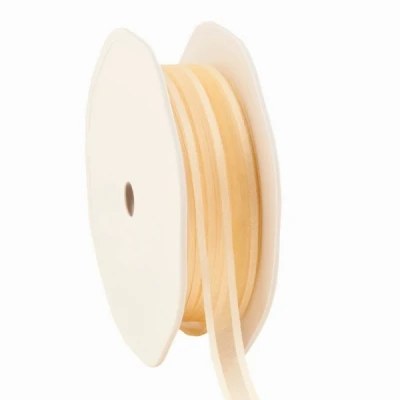 Organza se saténovým lemem 10 mm x 50 m Crème