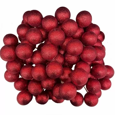 OZDOBY VÁNOČNÍ RED 6cm 