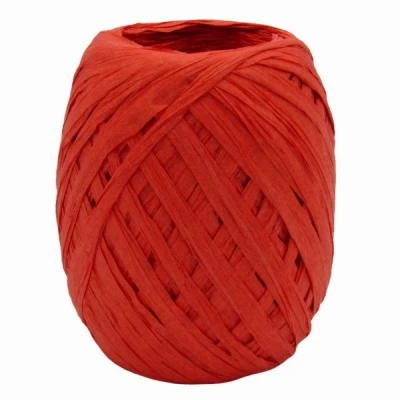 Papírová rafie 5/30 mm x 50 m červená