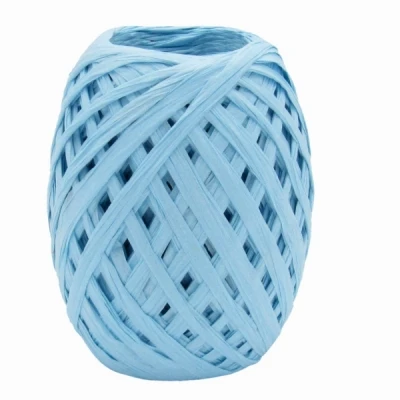 Papírová rafie 5/30 mm x 50 m světle modrá