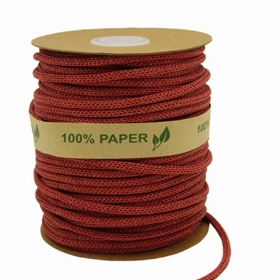 Papírová šňůra – Ø 4 mm x 50 m starorůžová