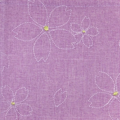 Polybagový běhoun na stůl Květy