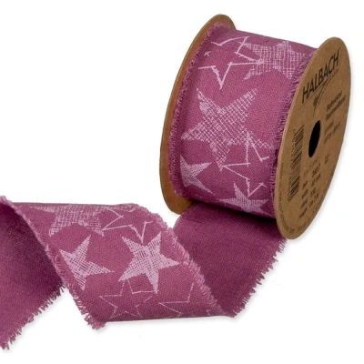 Potištěná bavlněná stuha s hvězdami