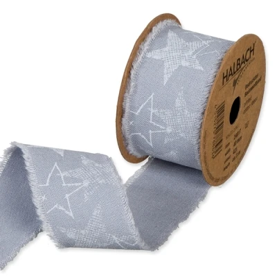 Potištěná bavlněná stuha s hvězdami