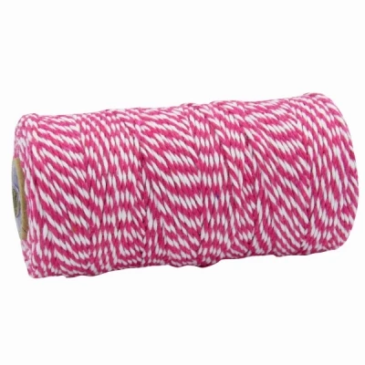 Dvojbarevná provázková šňůra 1,5 mm x 100 m fuchsiová 