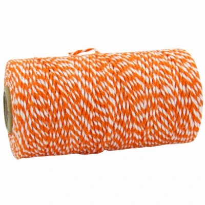 Dvojbarevná provázková šňůra 1,5 mm x 100 m oranžová