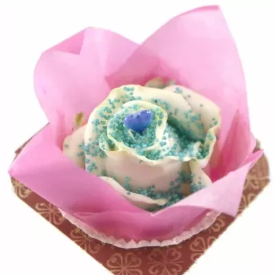 ROSA CUPCAKE CHOCOLATE BLUE PEARL