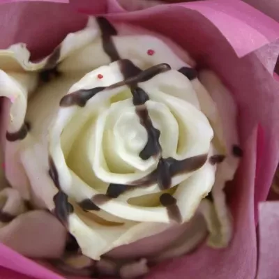 ROSA CUPCAKE CHOCOLATE STRIP WHITE