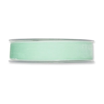 Sametová stuha zelená 25mm x 9,5m