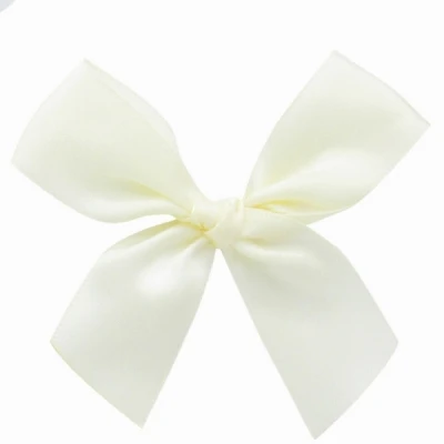 Saténová mašle 15 mm/6 cm x 6 cm slonová kost