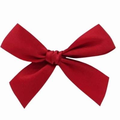 Saténová mašle 15 mm/6 cm x 6 cm vínová