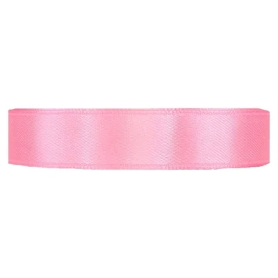 Saténová stuha oboustranná 25m x 15mm Barbie růžová