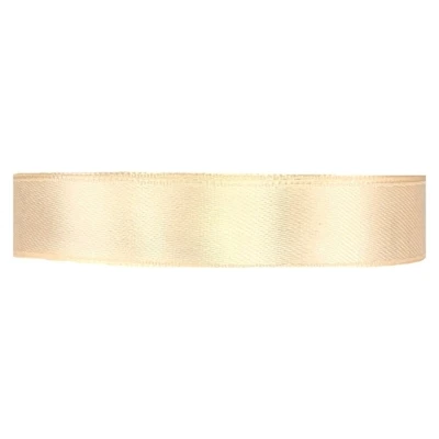 Saténová stuha oboustranná 25m x 15mm champagne
