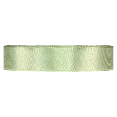 Saténová stuha oboustranná 25m x 15mm pistáciová