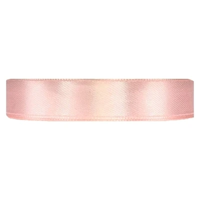 Saténová stuha oboustranná 25m x 15mm pudrová růžová