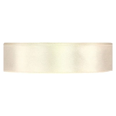 Saténová stuha oboustranná 25m x 20mm alabastrová