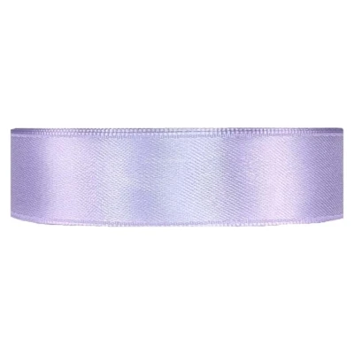 Saténová stuha oboustranná 25m x 20mm levandulová