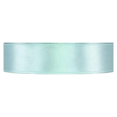 Saténová stuha oboustranná 25m x 20mm nebesky modrá