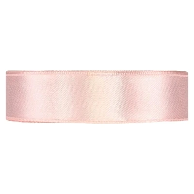 Saténová stuha oboustranná 25m x 20mm pastelová růžová
