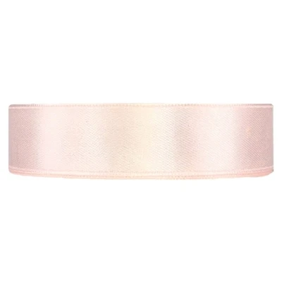Saténová stuha oboustranná 25m x 20mm perlová růžová